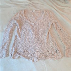 Anthropologie cream sweater